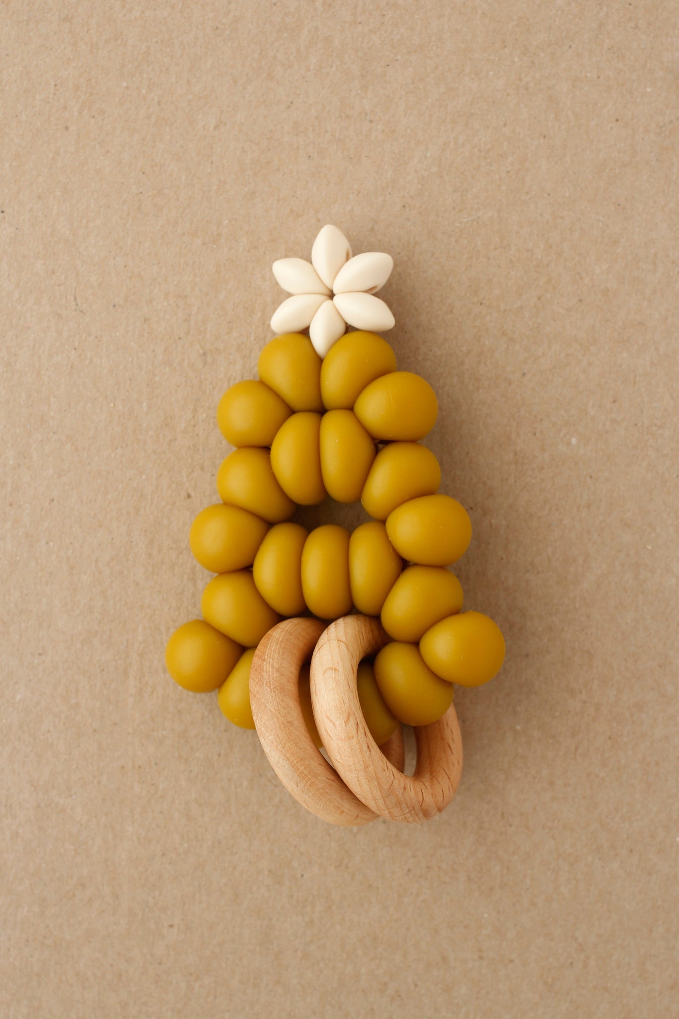 Rattle Teether  - Tree | Gold