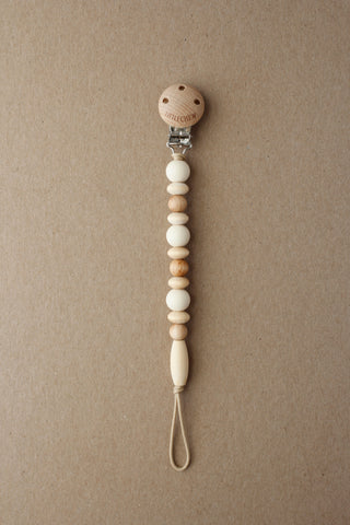 Pacifier Clip - Omar | Cream