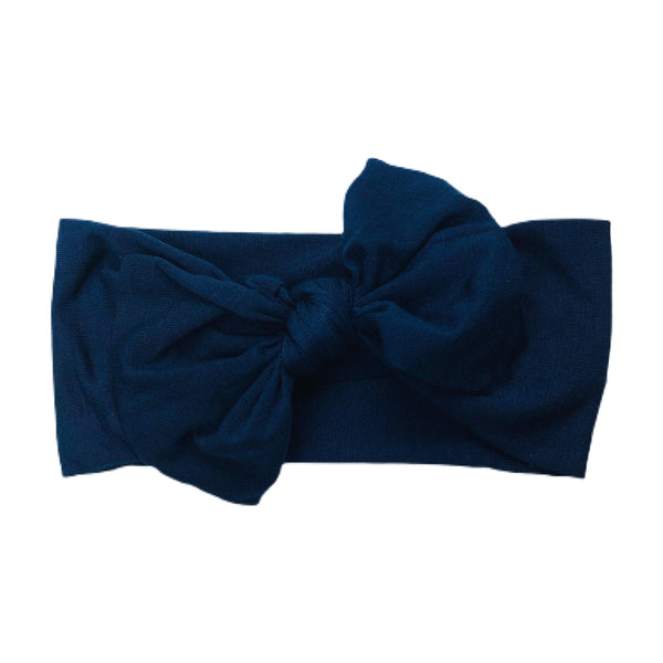 Bow Headband - Dark Navy