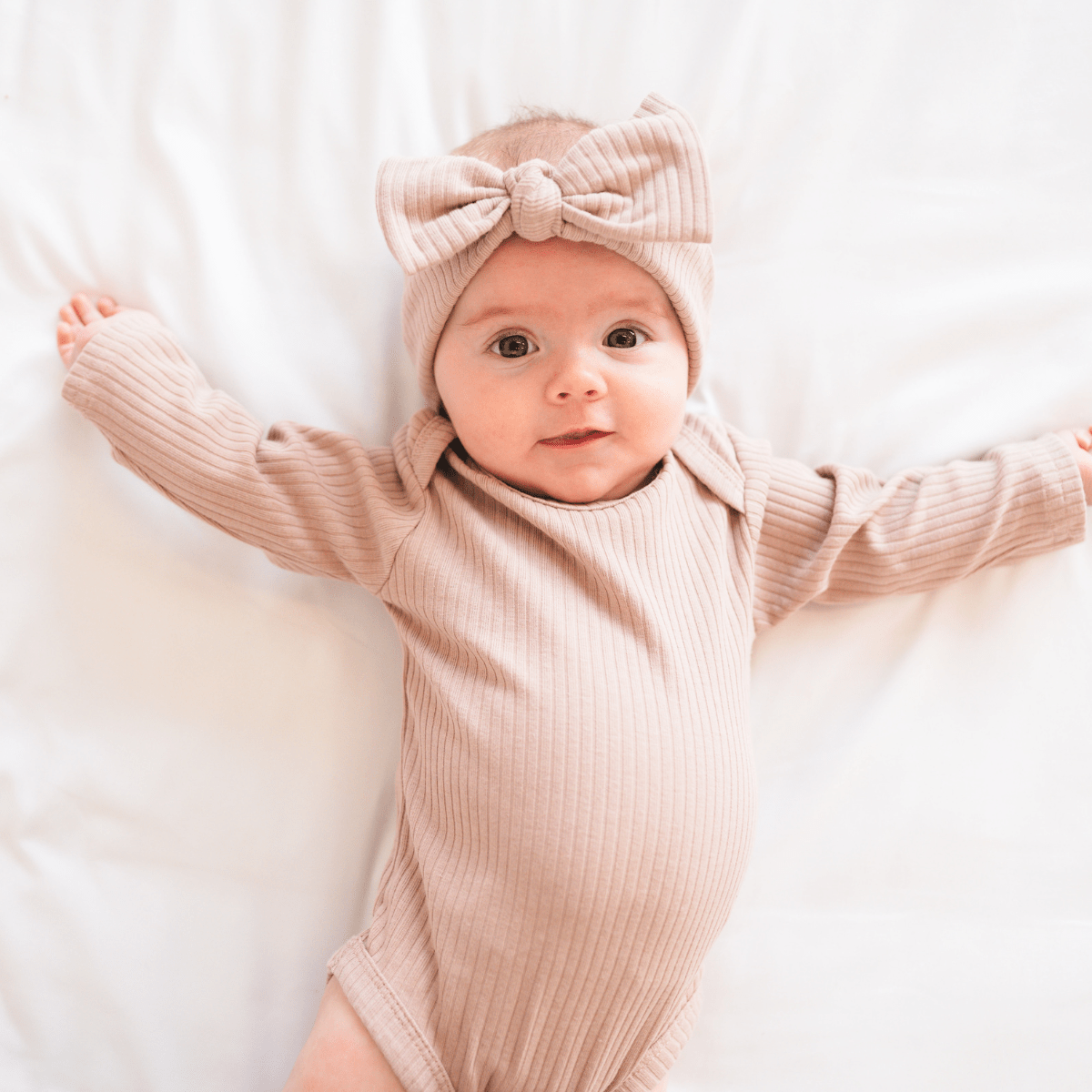 Organic Ribbed Cotton Bodysuit