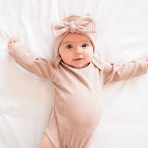 Organic Ribbed Cotton Bodysuit