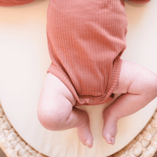 Organic Ribbed Cotton Bodysuit