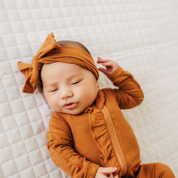 Bow Headband - Cognac