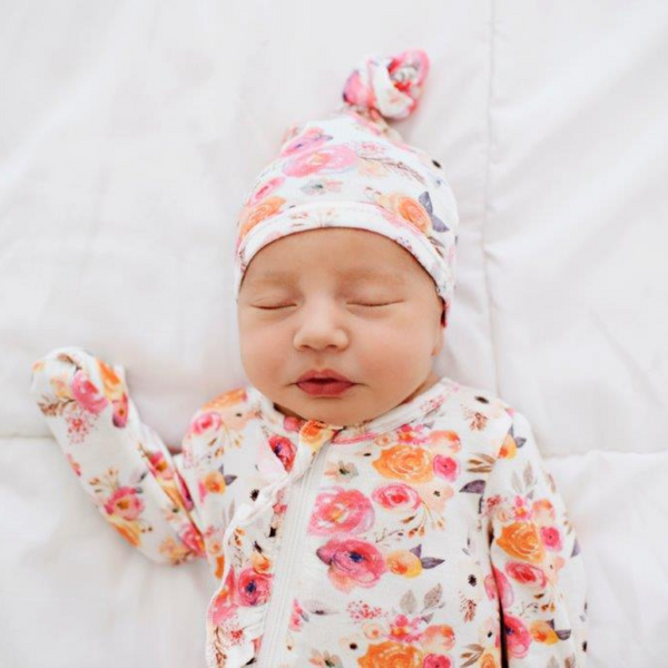 Top Knot Hat - Flower