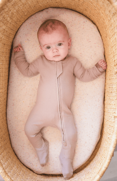 Organic Cotton Ribbed Footie