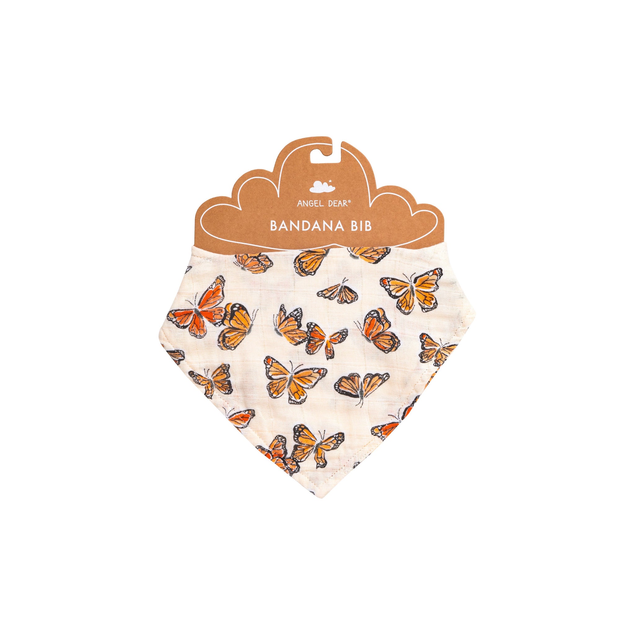 Bandana Bib - Painted Monarch Butterflies