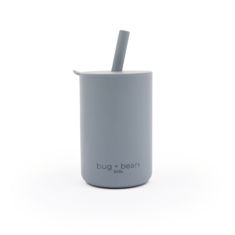 Silicone Cup with Lid + Straw