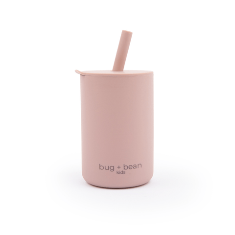 Silicone Cup with Lid + Straw