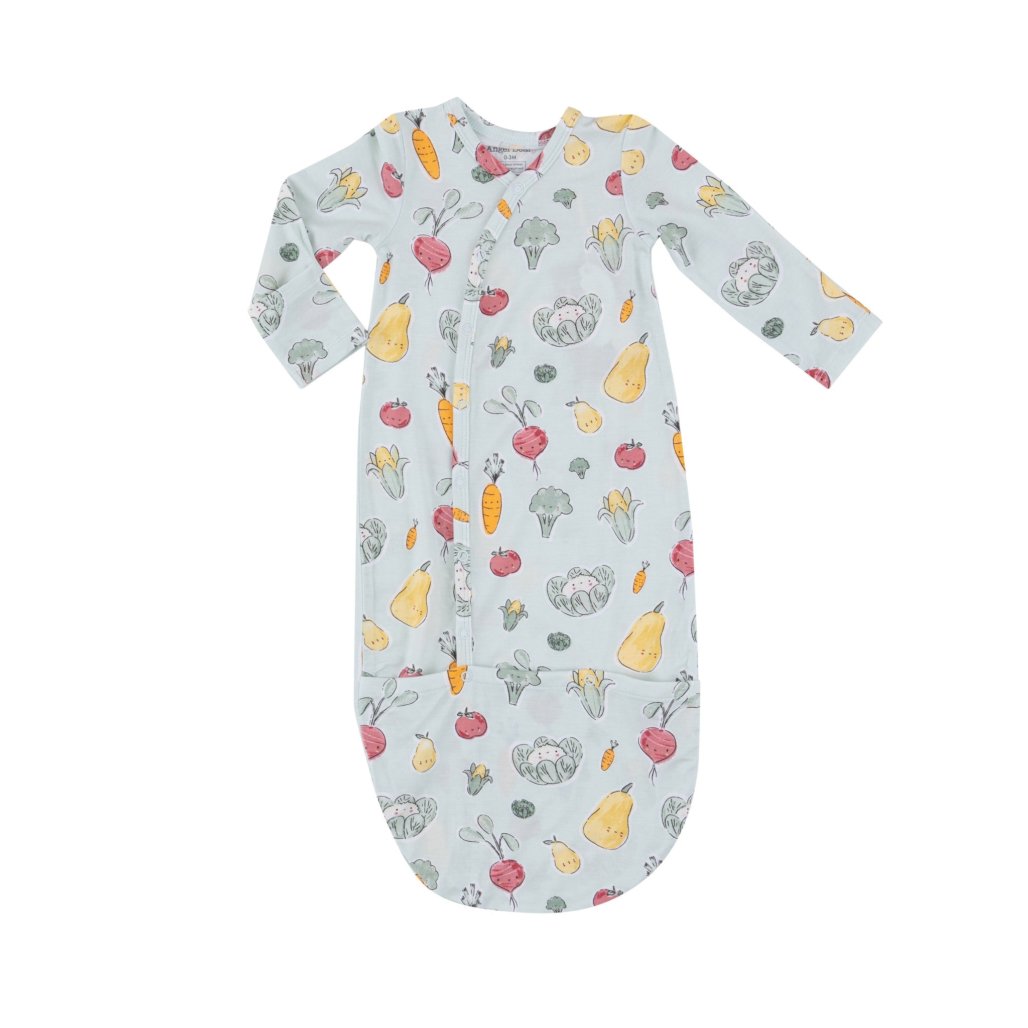 Bundle Gown - Watercolor Baby Veggies