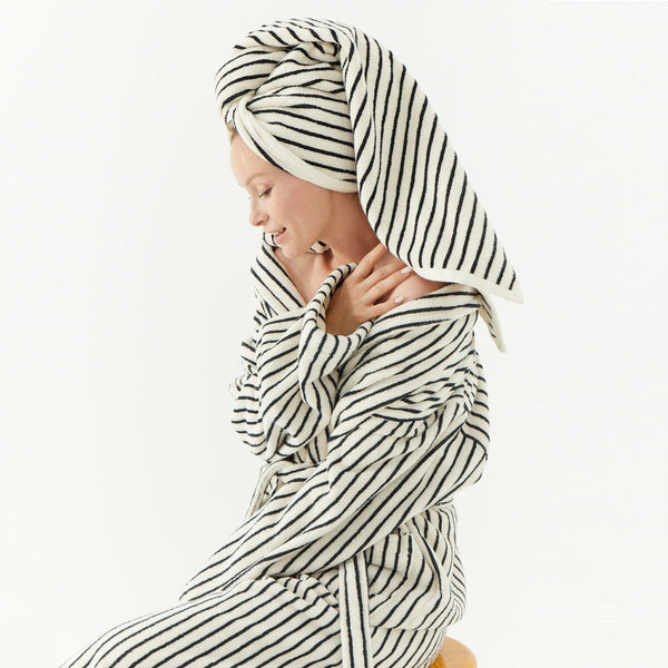 Melika Turkish Cotton Striped Robe