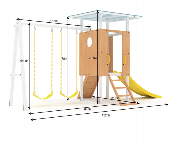 Forest Small - Outdoor Toddler Swing set