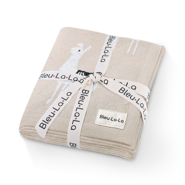 Whimsy Collection - Luxury 100% Cotton Knit Swaddle Baby Blanket