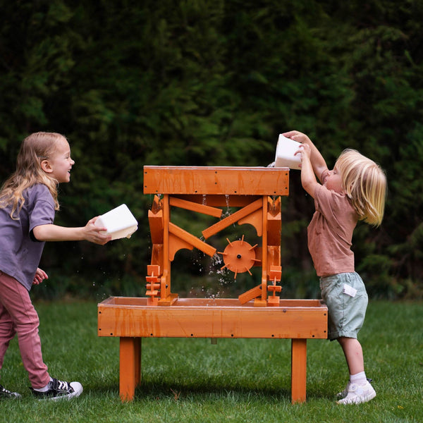 Outdoor Wooden Water Table For Kids, Toddlers Playset