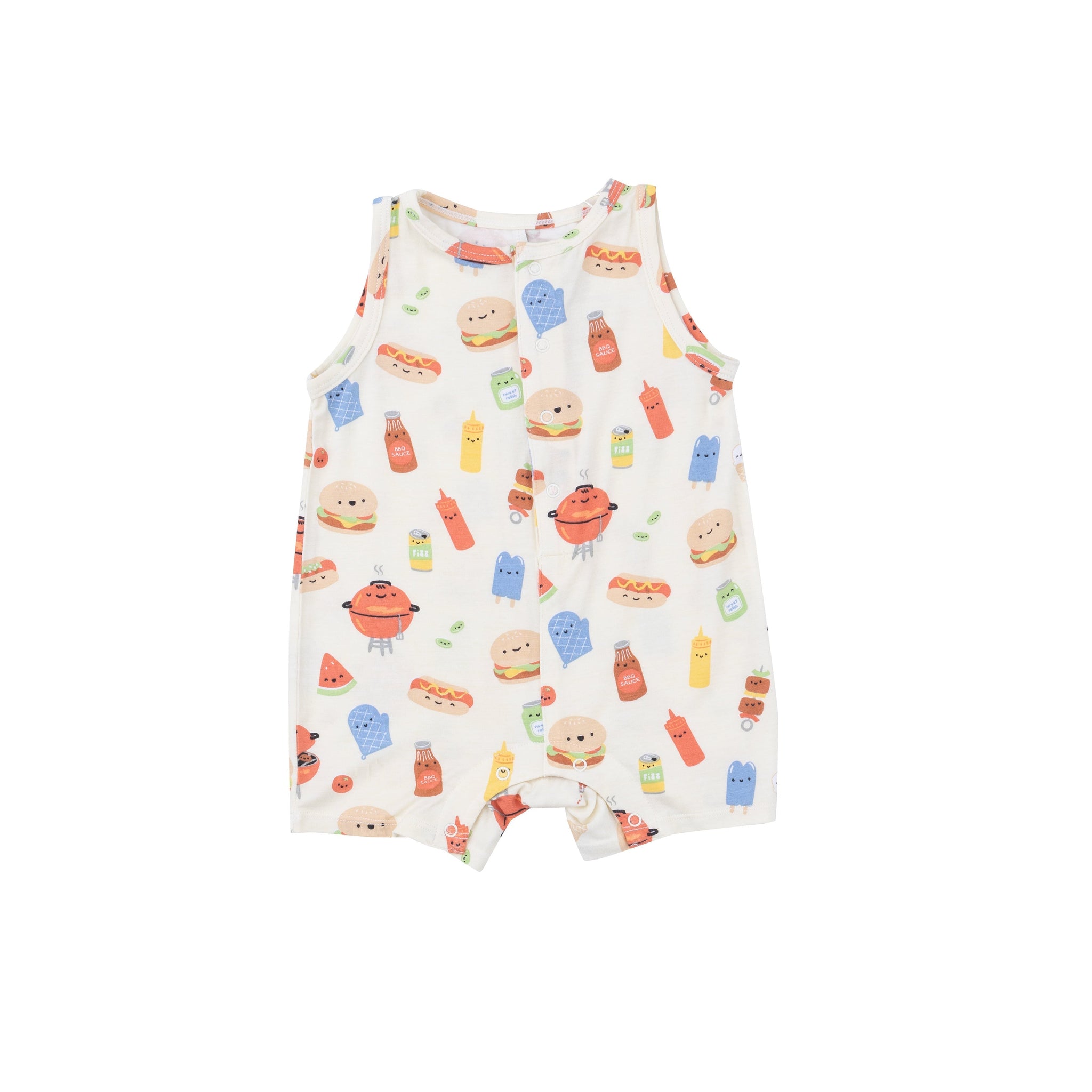 Shortie Romper - Bbq Buddies