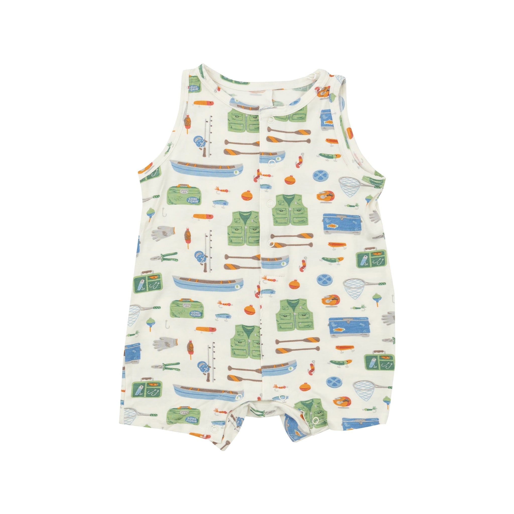 Shortie Romper - Fishing Tools