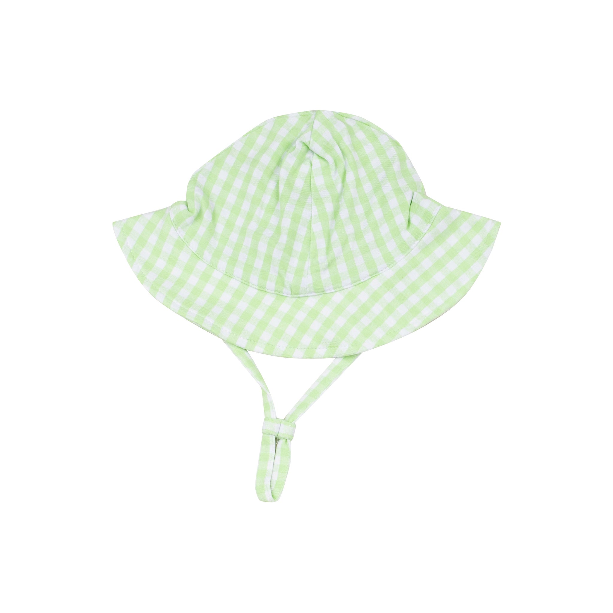 Sunhat - Mini Gingham Green