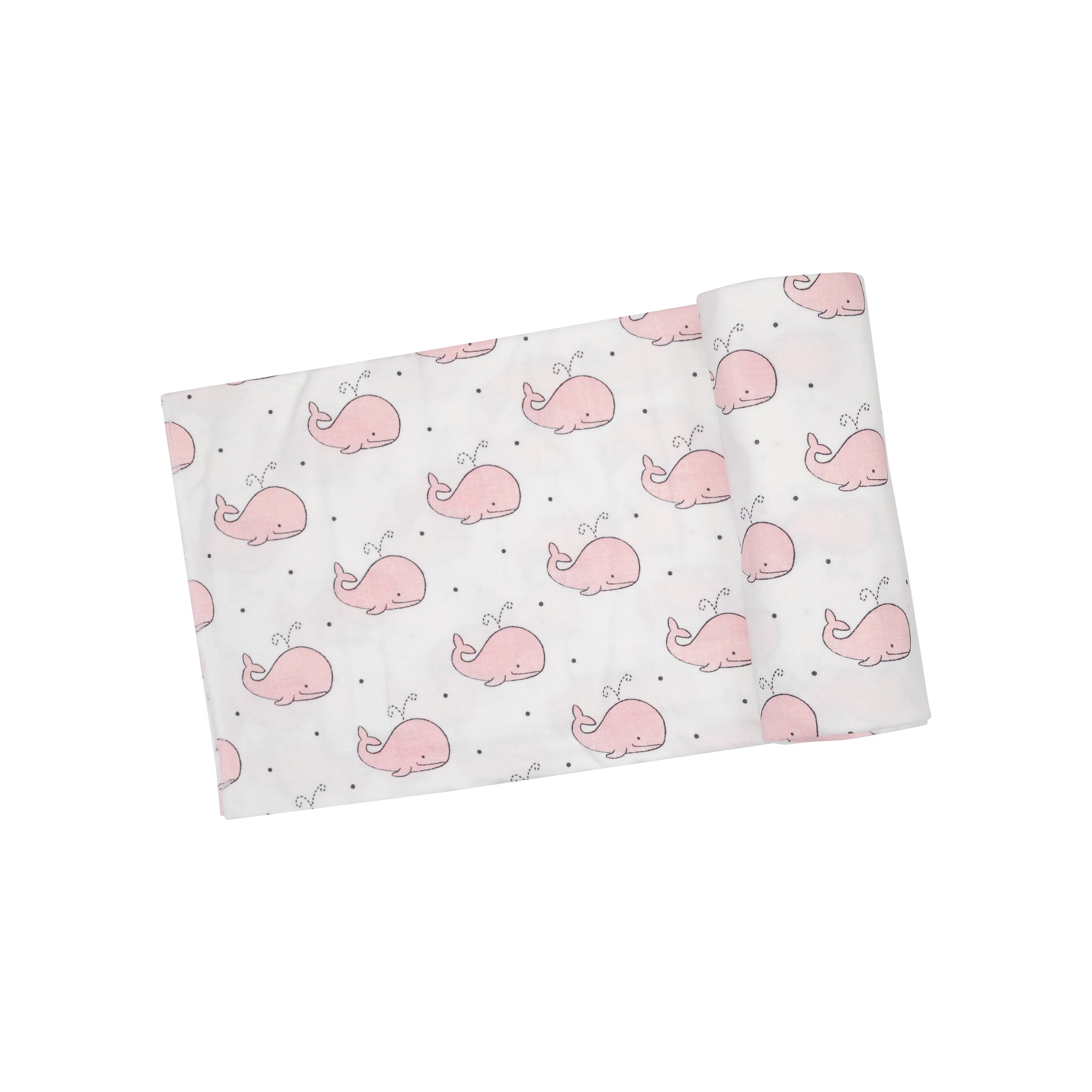 Swaddle Blanket - Bubbly Whale Pink