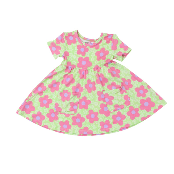 Twirly S/S Dress - Daisy Pop