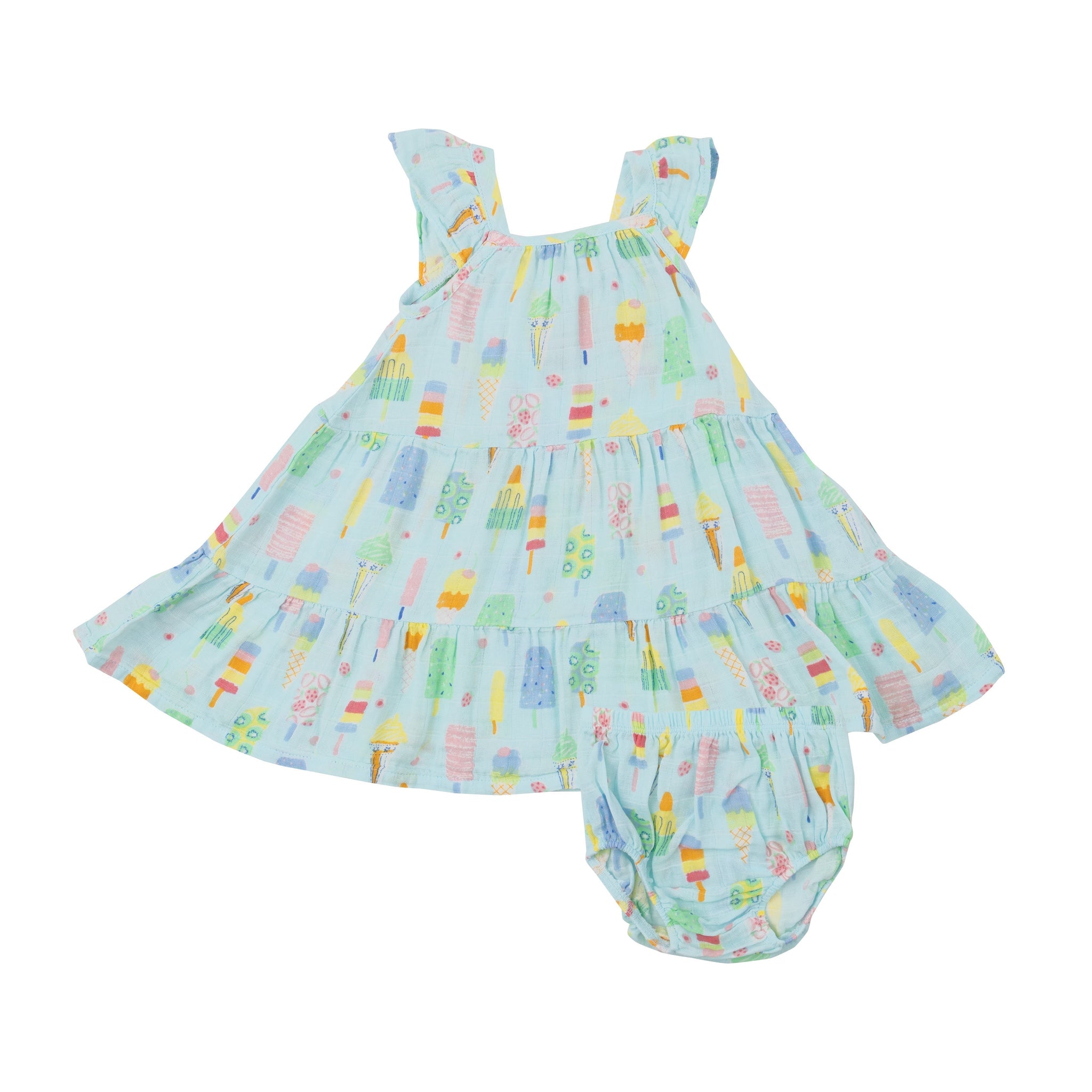 Twirly Sundress & Diaper Cover - Fruit Dream Popsicles