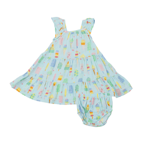 Twirly Sundress & Diaper Cover - Fruit Dream Popsicles