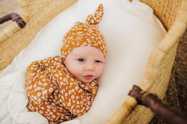 Knotted Baby Gown - White Ivy