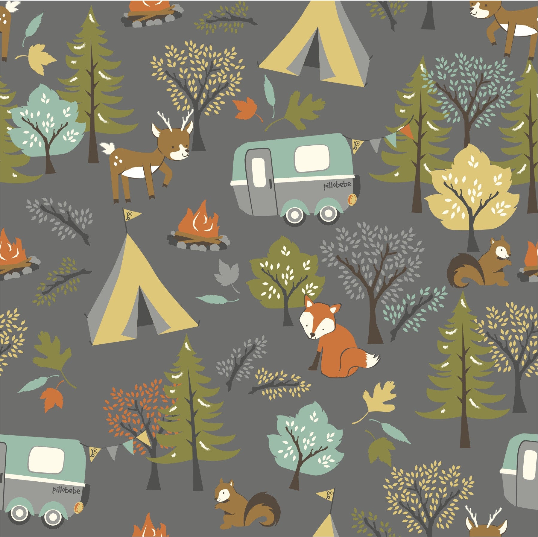 Certified Organic Cotton Fabric - Forest Friends