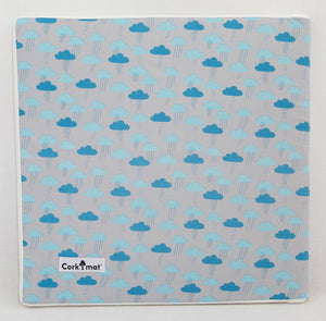 CorkiMat™ Individual Tile - Cloudy Days | Blue