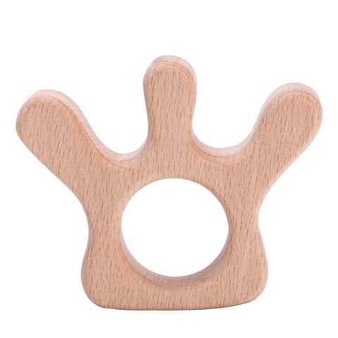 Wooden Toy & Teether - Crown