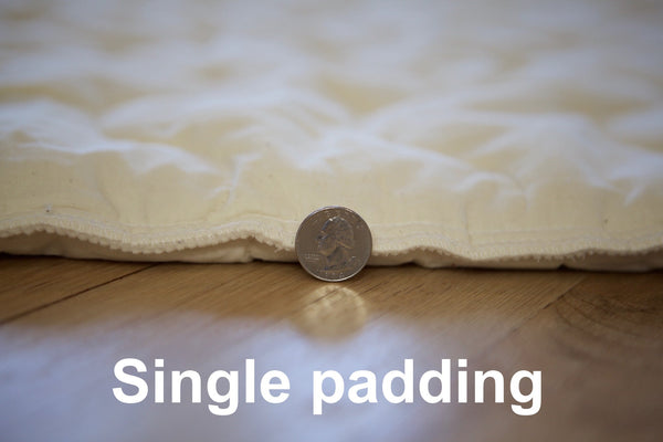 [CLEARANCE] Organic Cotton Play Mat with a removable cover - Campers