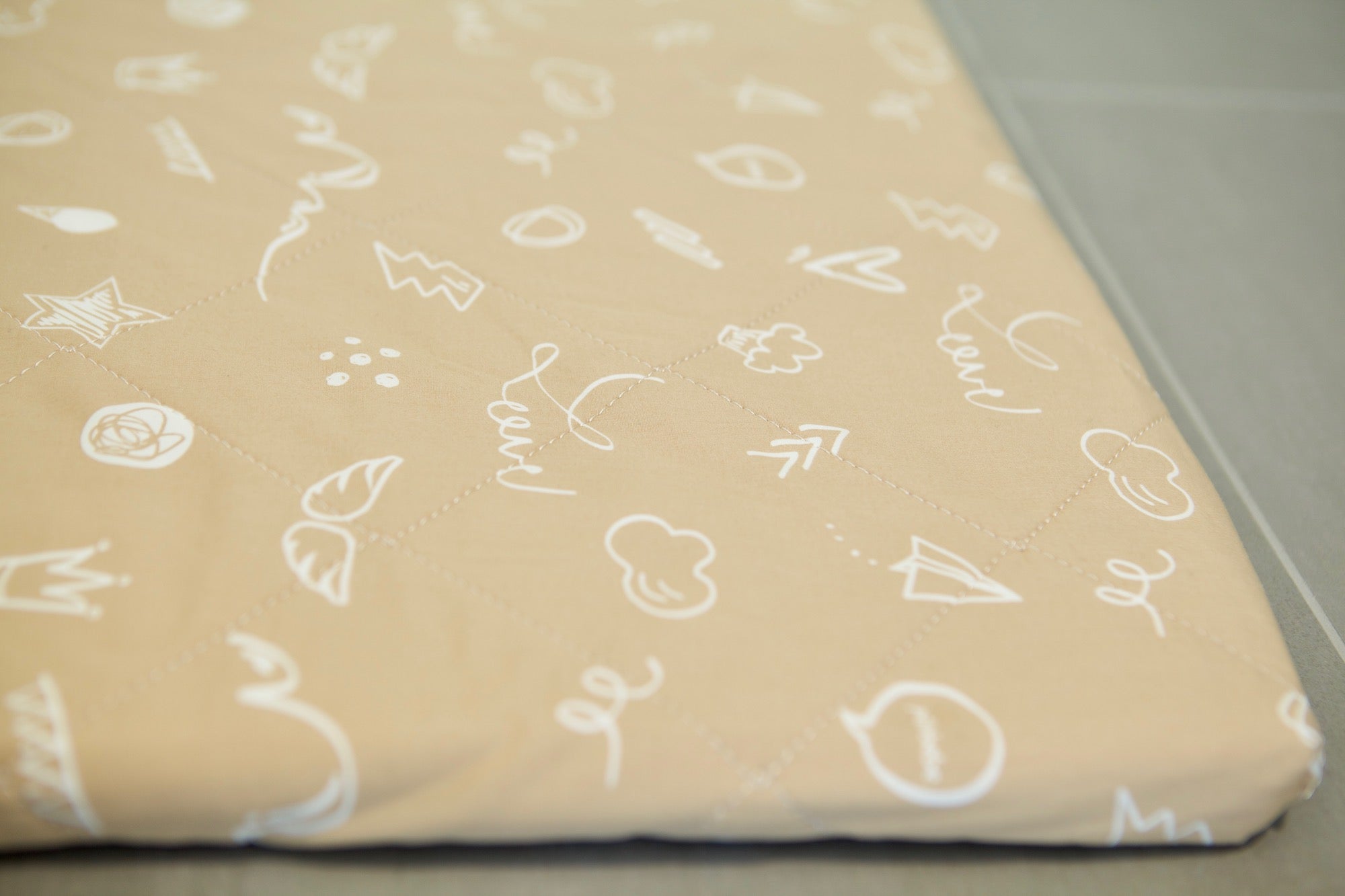 Organic Cotton Play Mat with a removable cover - Love Hazelnut